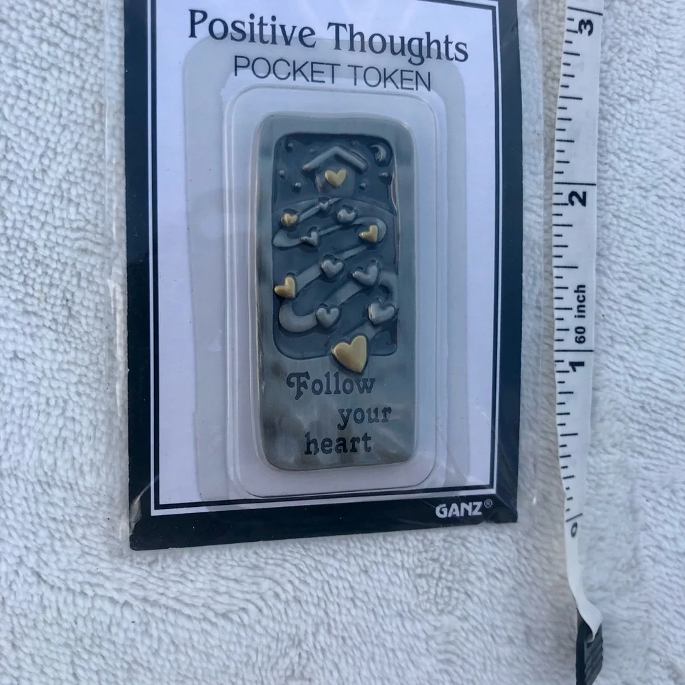 Positive Thoughts Pocket Token New in Package Follow Your Heart